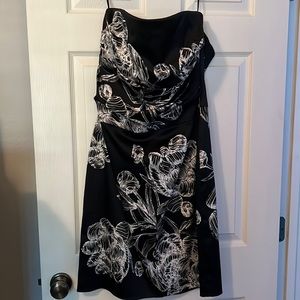 Black and white floral dress, size 14